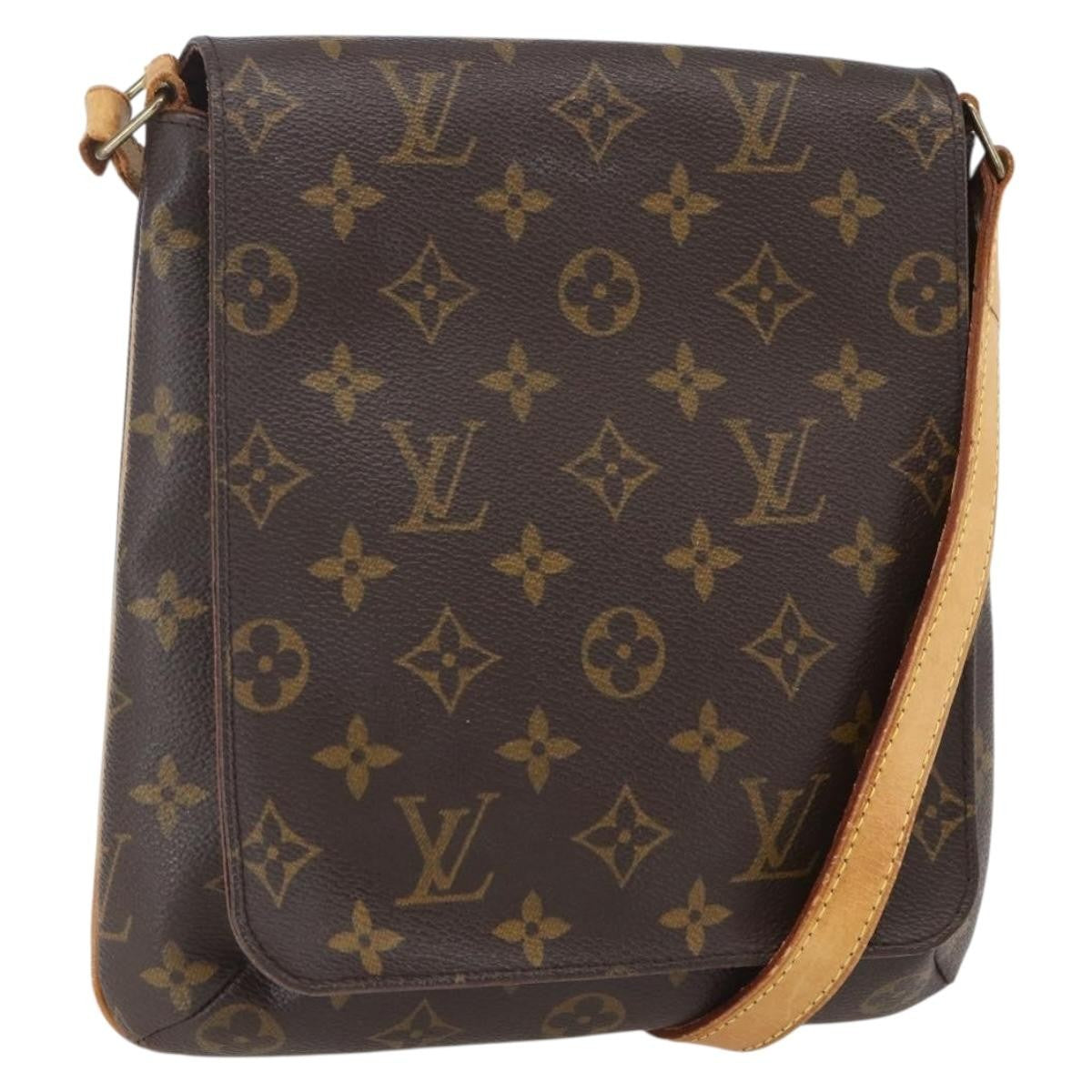 Louis Vuitton Musette Salsa Handbag Monogram Canvas, BROWN, CANVAS, Shoulder bag