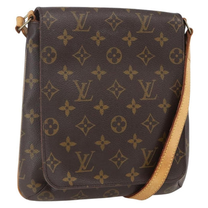 Louis Vuitton Musette Salsa Handbag Monogram Canvas, BROWN, CANVAS, Shoulder bag