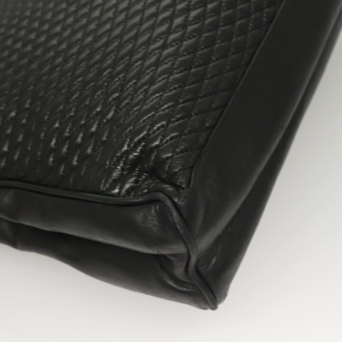 Bally Vintage Tote Bag Leather, Black, Leather, Tote Bag
