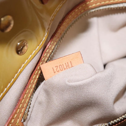 Louis Vuitton Reade Handbag Monogram Vernis, Beige, Patent Leather, Handbag