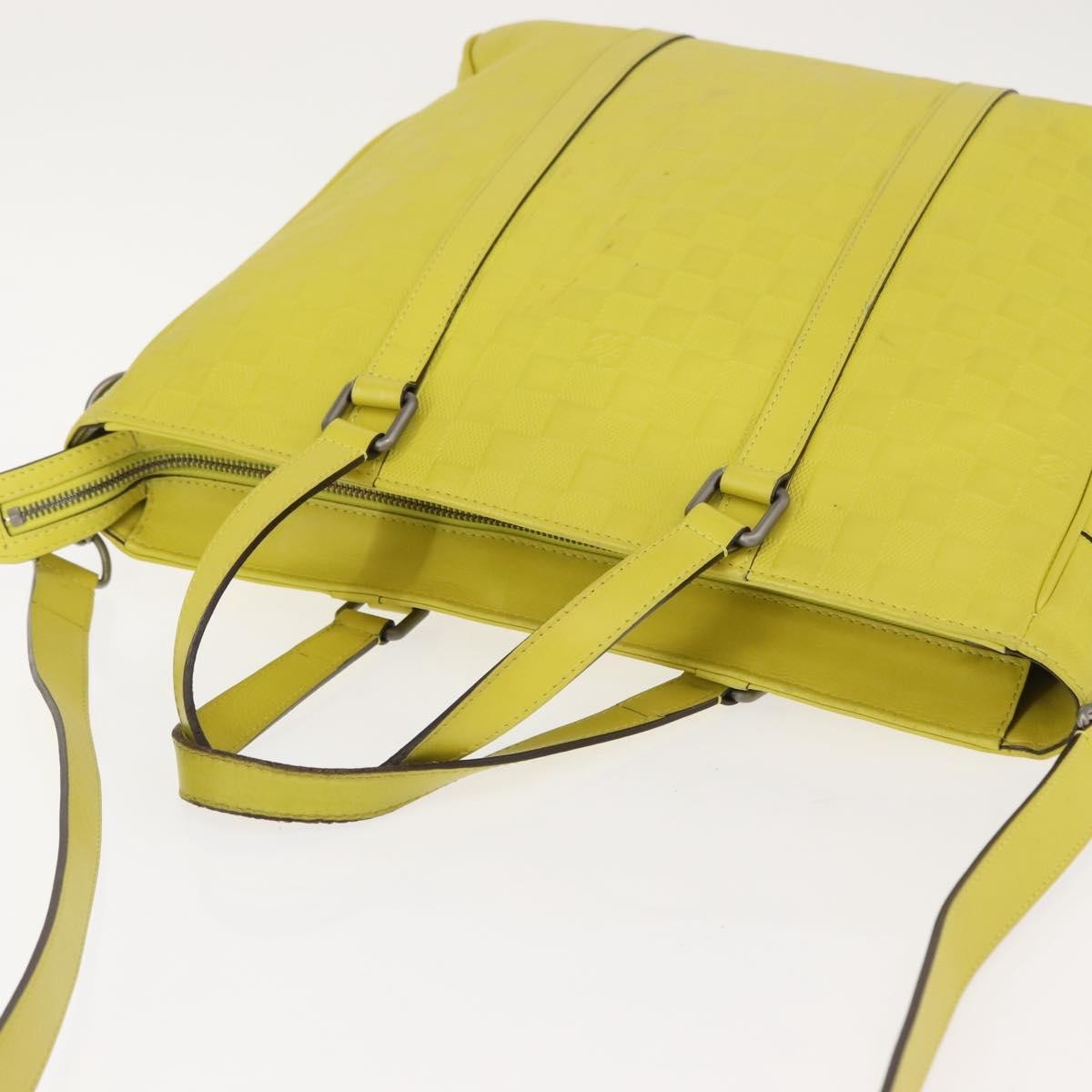 Louis Vuitton Tadao Handbag Damier Infini Leather, YELLOW, LEATHER, Handbag