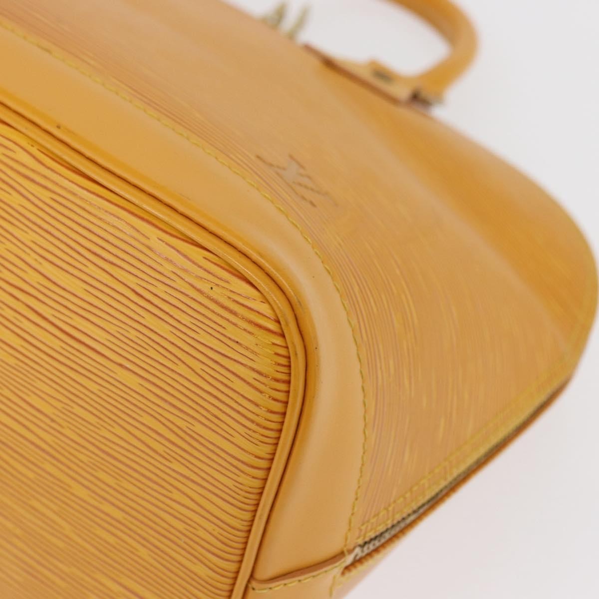 Louis Vuitton Alma Handbag Epi Leather, YELLOW, LEATHER, Handbag