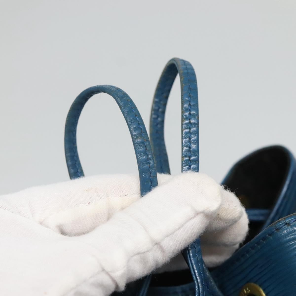 Louis Vuitton Petit Noe Handbag Epi Leather, BLUE, LEATHER, Handbag