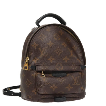 Louis Vuitton Palm Springs Backpack Monogram Canvas, BROWN, CANVAS, Backpack
