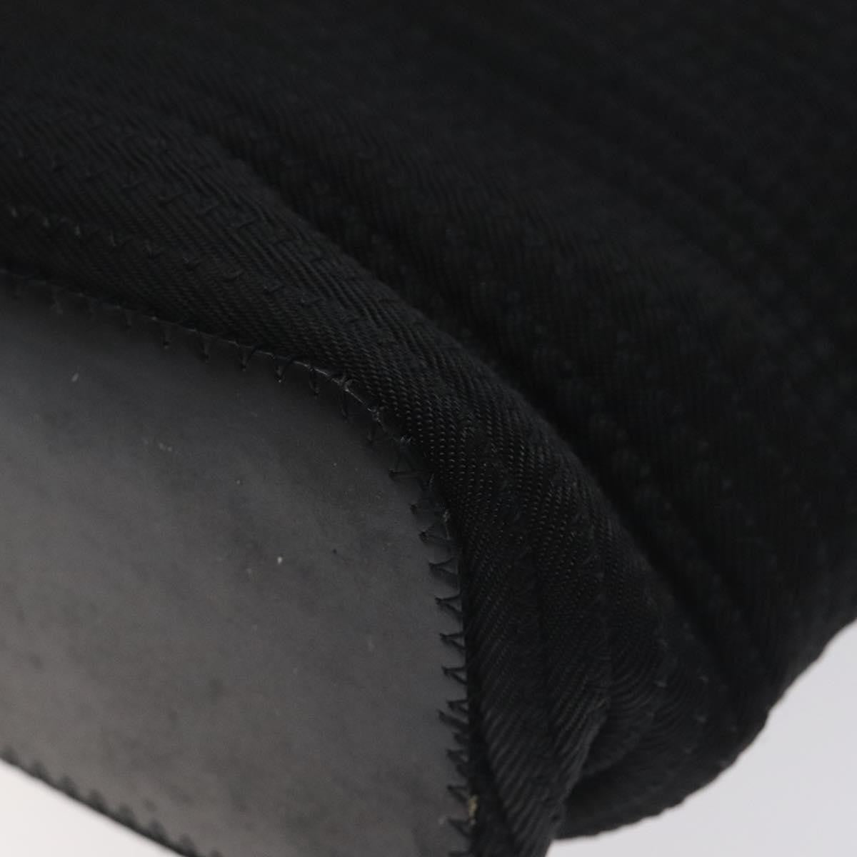 Gucci Vintage Bamboo Handle Tote Nylon, BLACK, NYLON, Tote bag