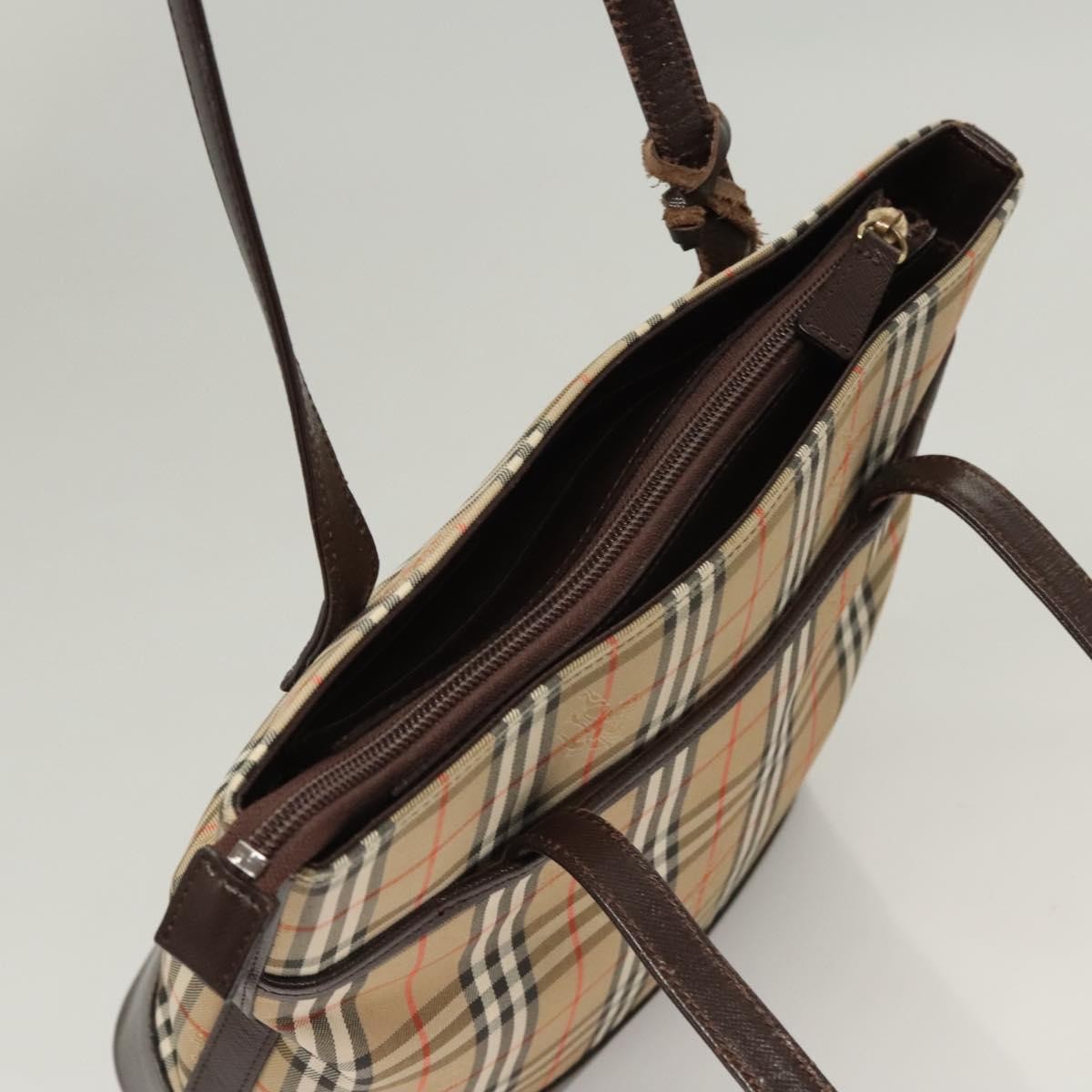 Burberry Nova Check Tote canvas check pattern, BEIGE, CANVAS, Tote bag