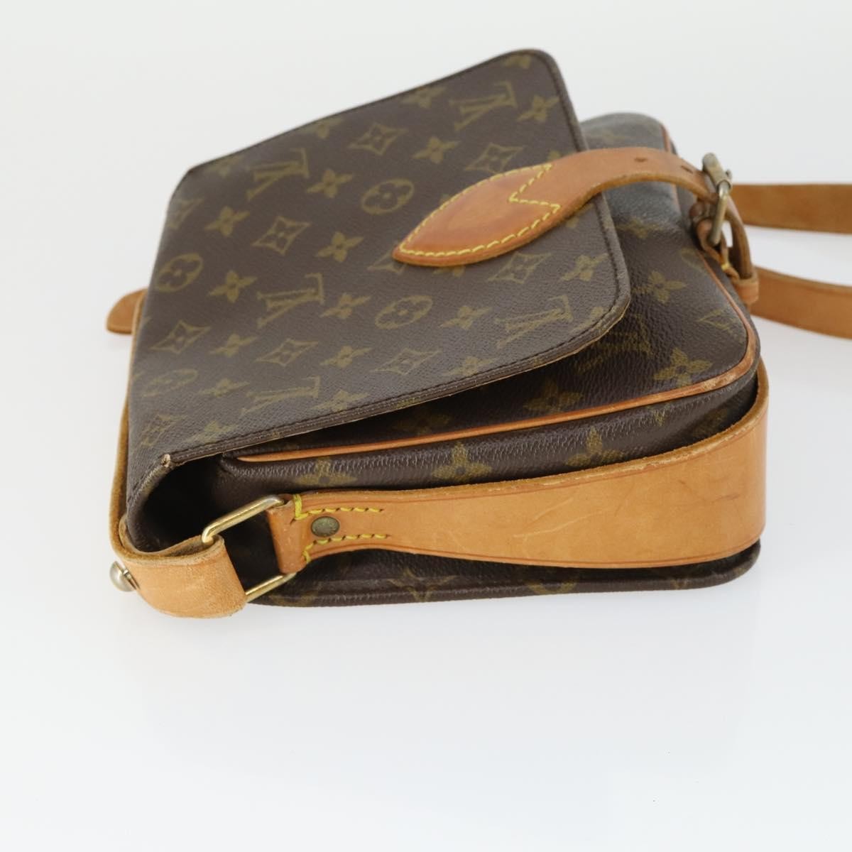 Louis Vuitton Cartouchiere Handbag Monogram Canvas, BROWN, CANVAS, Shoulder bag