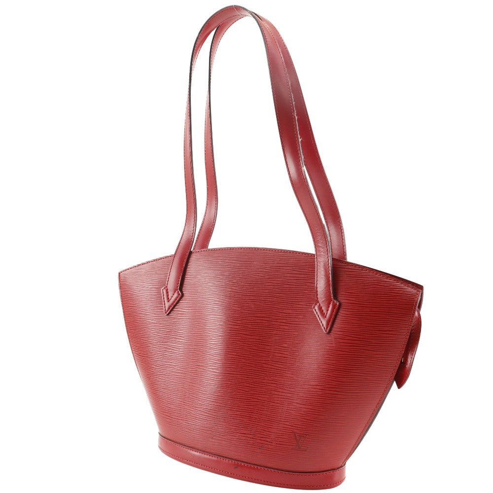 Louis Vuitton Saint Jacques Handbag Epi Leather, RED, LEATHER, Shoulder bag