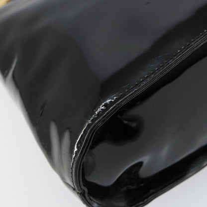 Salvatore Ferragamo Wanda Handbag Patent Leather, BLACK, PATENT_LEATHER, Handbag