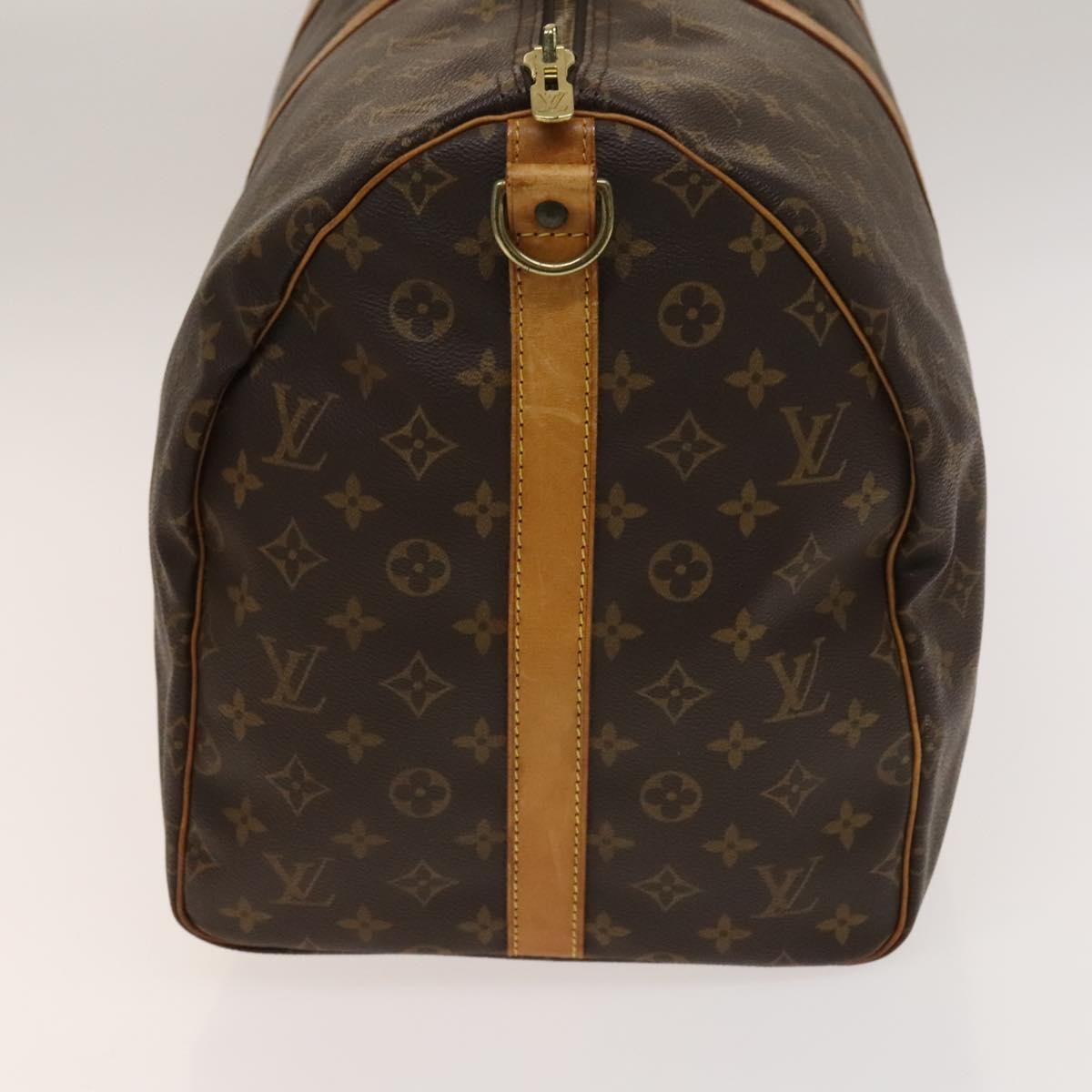 Louis Vuitton Keepall Bag Monogram Canvas, BROWN, CANVAS, Travel bag
