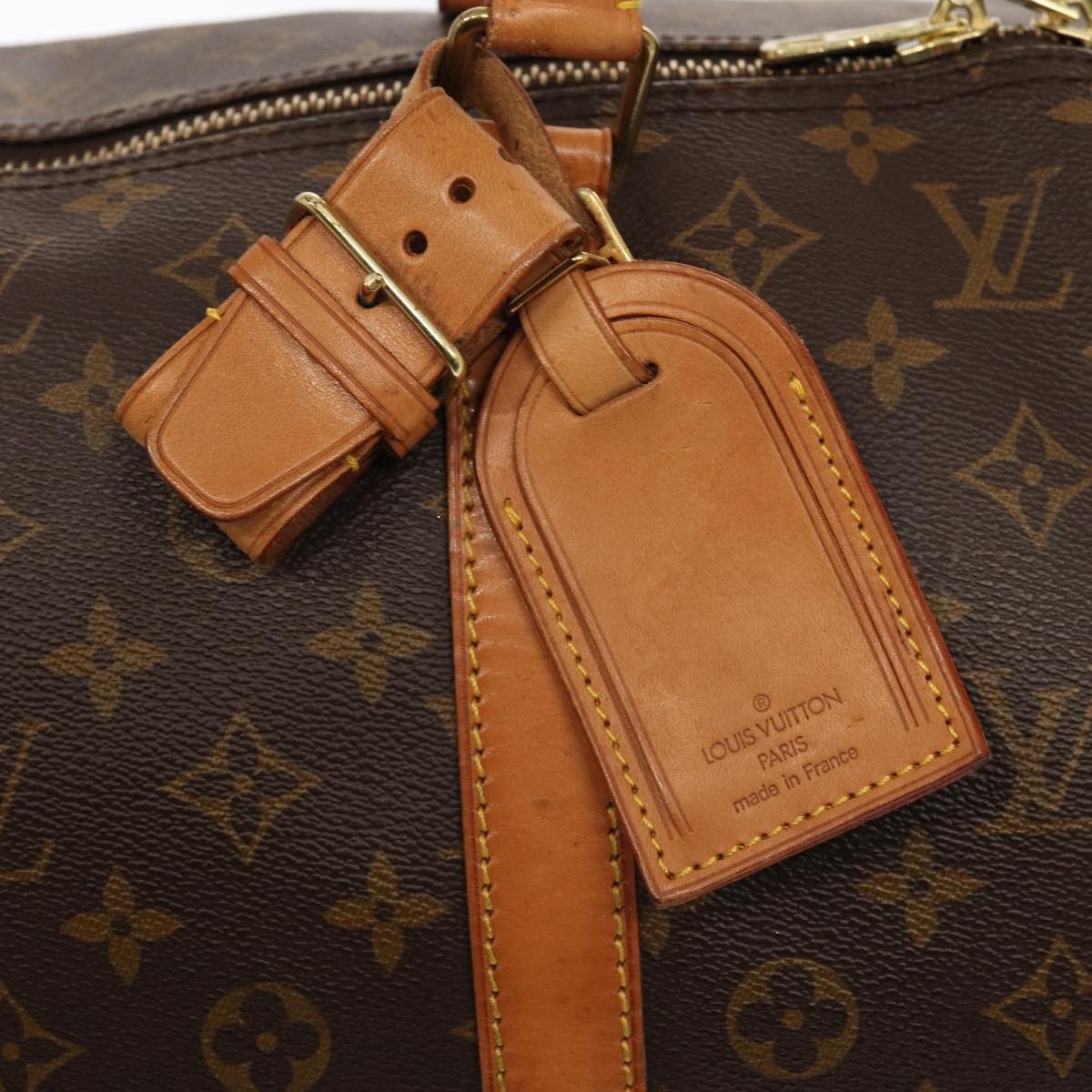 Louis Vuitton Keepall Bag Monogram Canvas, BROWN, CANVAS, Travel bag