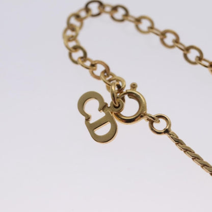 Christian Dior CD Pendant Necklace Metal, GOLD, METAL, Necklace