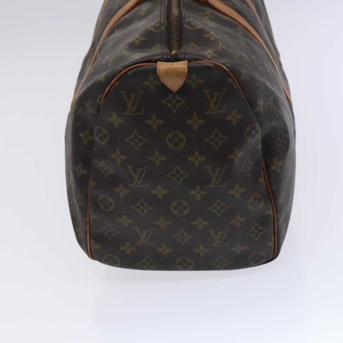 Louis Vuitton Keepall Bag Monogram Canvas, BROWN, CANVAS, Travel bag