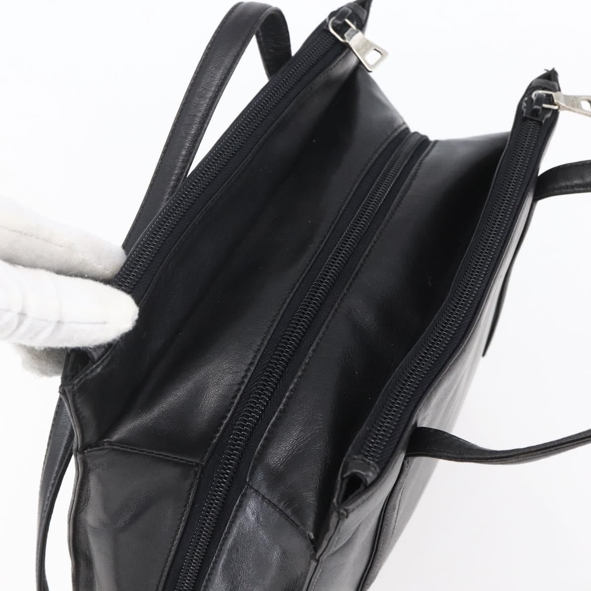 Prada Vintage Shoulder Bag Leather, BLACK, LEATHER, Shoulder bag
