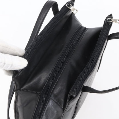 Prada Vintage Shoulder Bag Leather, BLACK, LEATHER, Shoulder bag