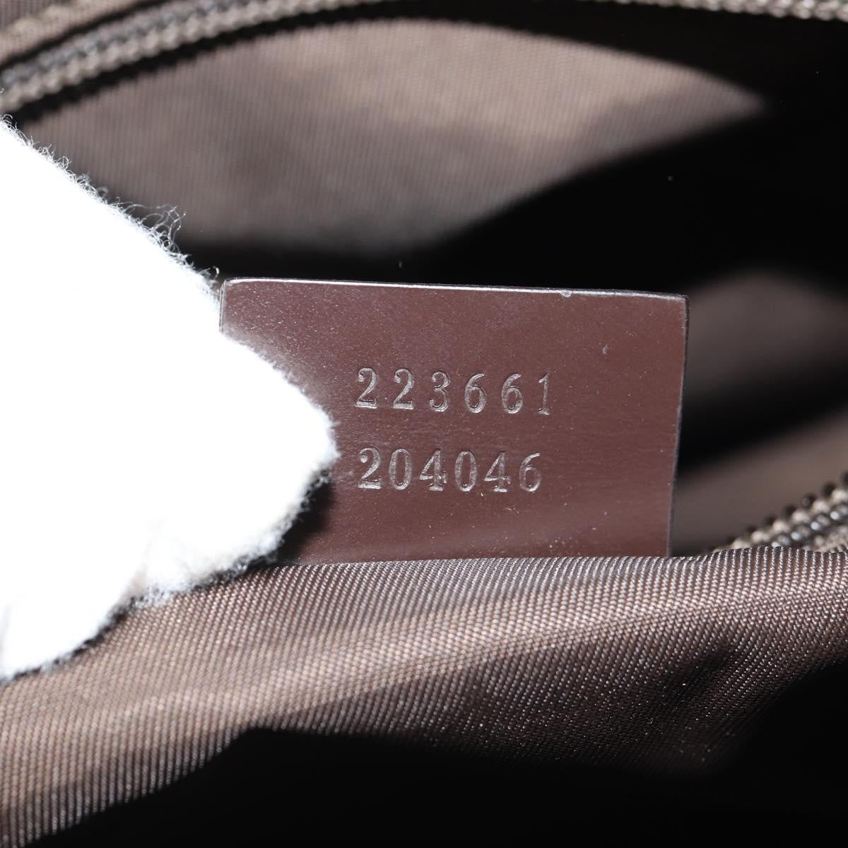 Gucci Interlocking G Messenger Bag GG Coated Canvas, BROWN, PVC, Crossbody bag