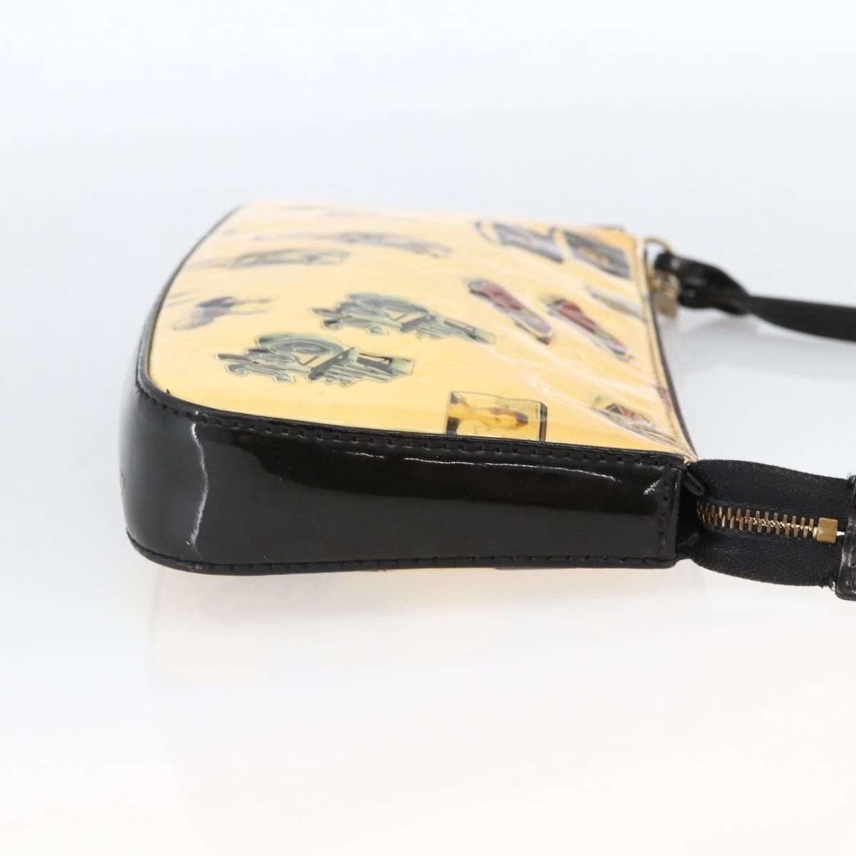 Louis Vuitton Pochette Accessoires NM Limited Edition Stickers Monogram Vernis, WHITE, PATENT_LEATHER, Clutche & pouche