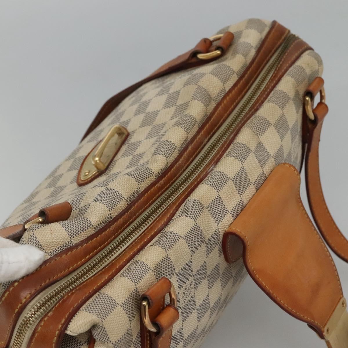Louis Vuitton Stresa Handbag Damier, WHITE, CANVAS, Tote bag