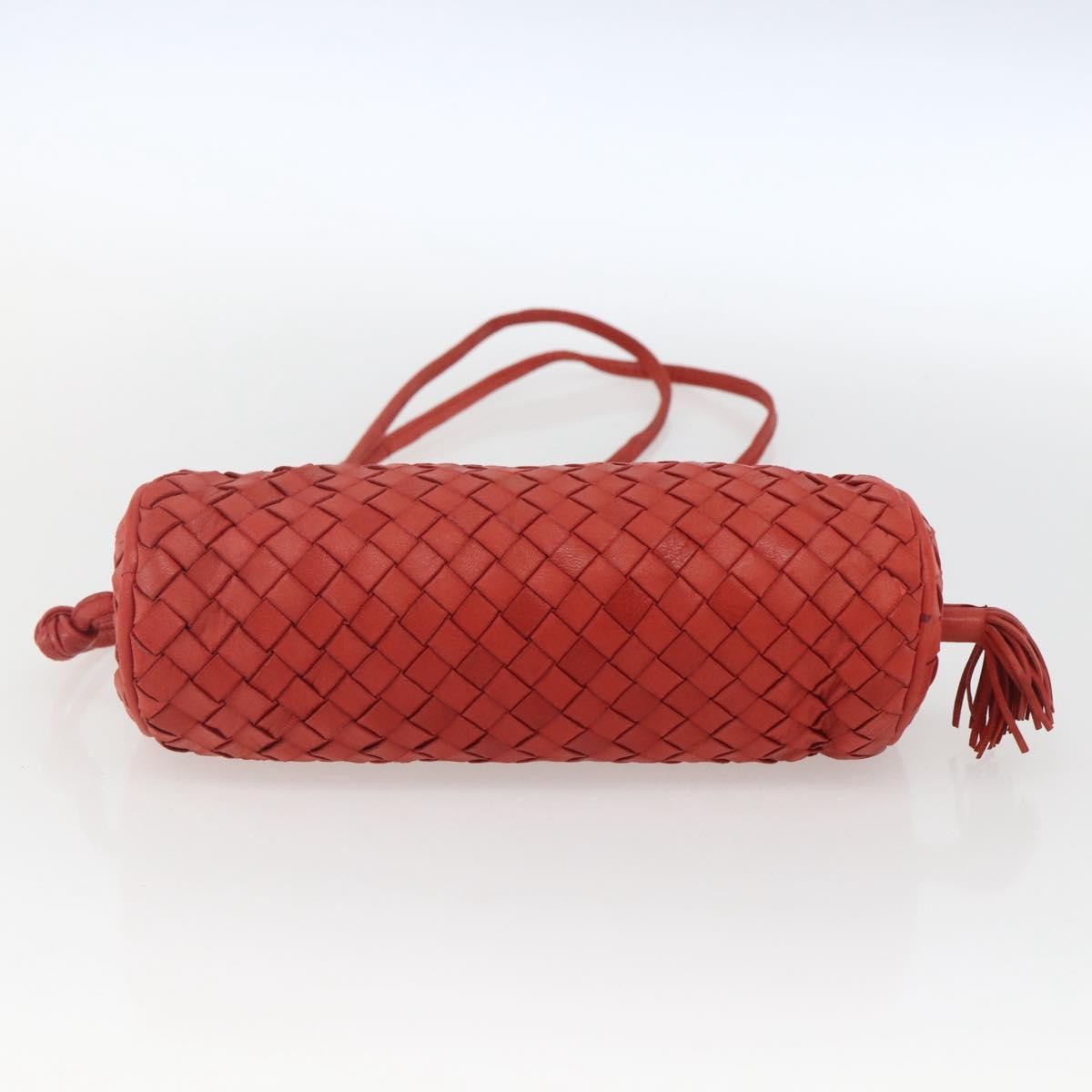 Bottega Veneta Intrecciato Clutch bag Leather, RED, LEATHER, Clutche & pouche