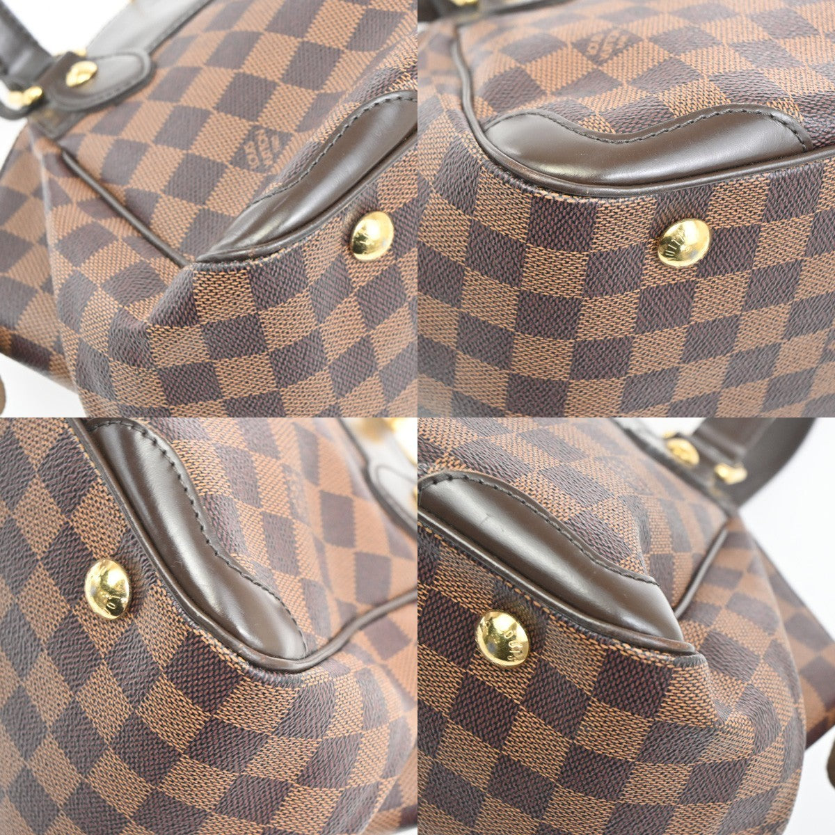 Louis Vuitton Verona Handbag Damier, BROWN, CANVAS, Shoulder bag