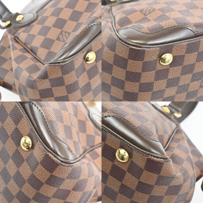 Louis Vuitton Verona Handbag Damier, BROWN, CANVAS, Shoulder bag