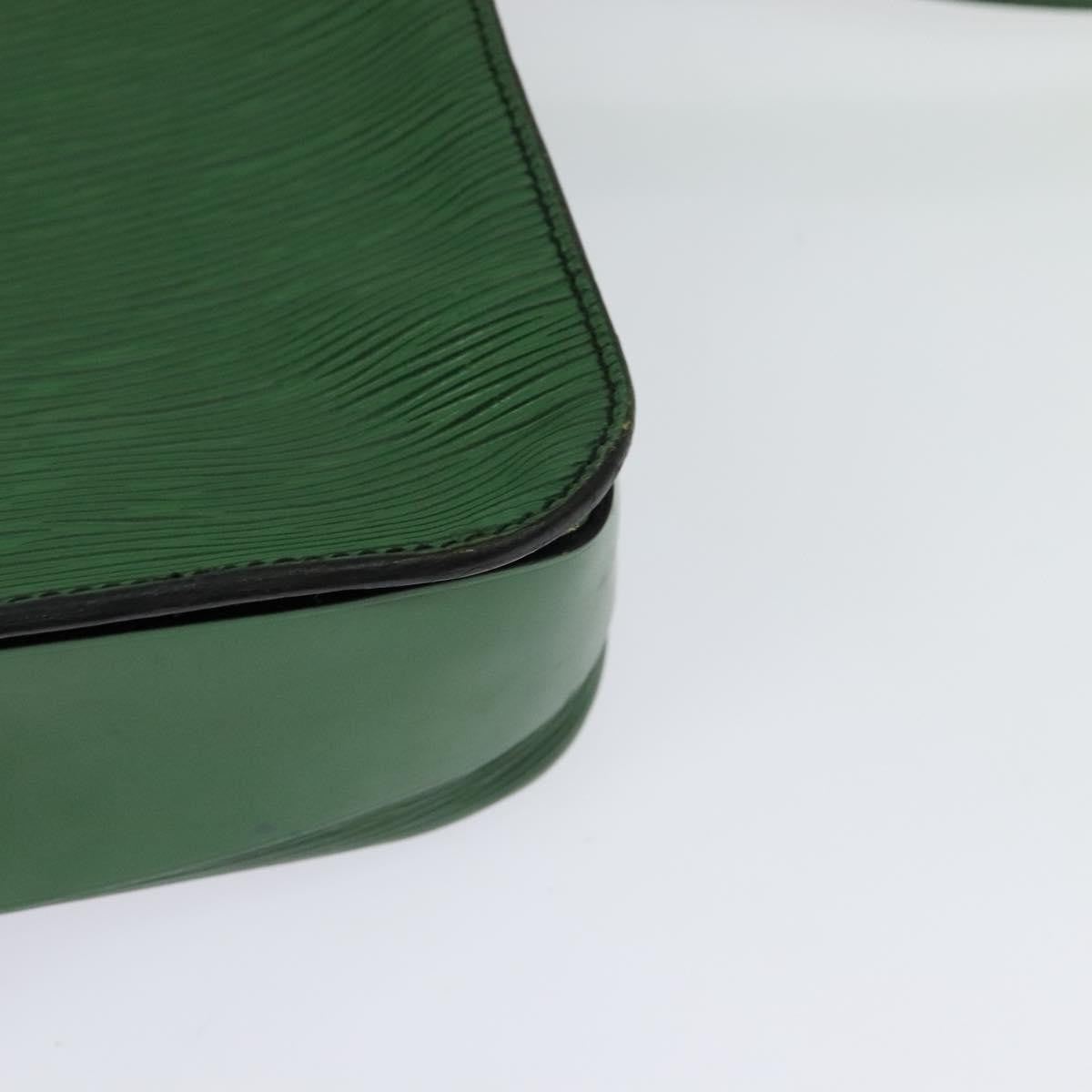 Louis Vuitton Cartouchiere Handbag Epi Leather, Green, Leather, Shoulder Bag