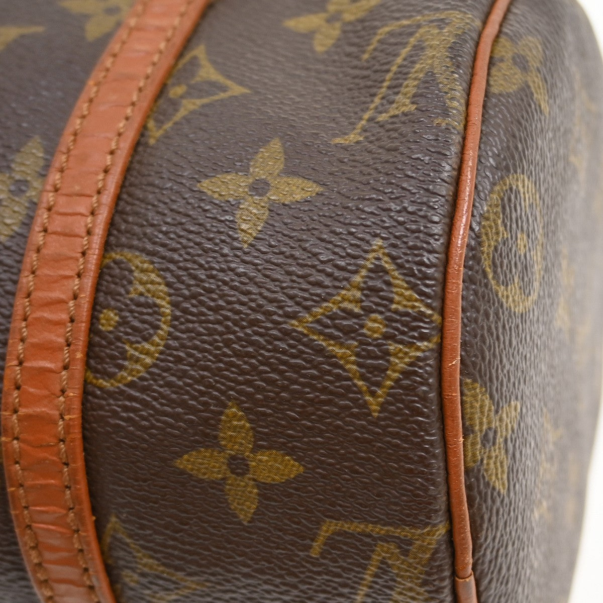 Louis Vuitton Papillon Handbag Monogram Canvas, Brown, Canvas, Handbag