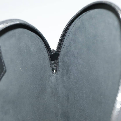 Louis Vuitton Disk pouch Leather, BLACK, LEATHER, Clutche & pouche