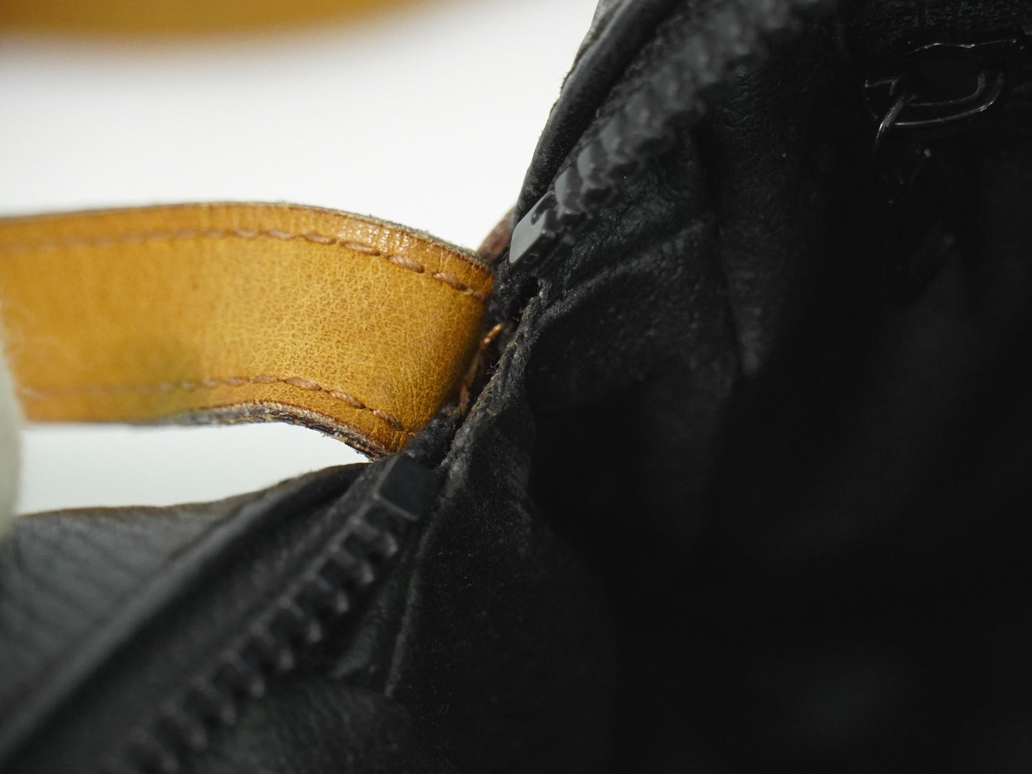 Celine Vintage Shoulder Bag Leather, BLACK, LEATHER, Shoulder bag