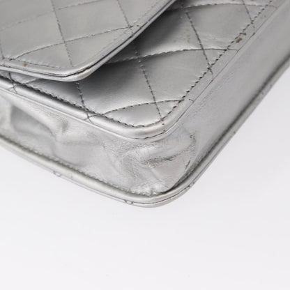 Chanel Reissue 2.55 Wallet on Chain Quilted Lambskin, SILVER, LEATHER, Shoulder bag