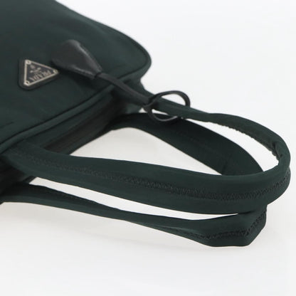 Prada Bowling Shoulder Bag Tessuto, GREEN, NYLON, Handbag