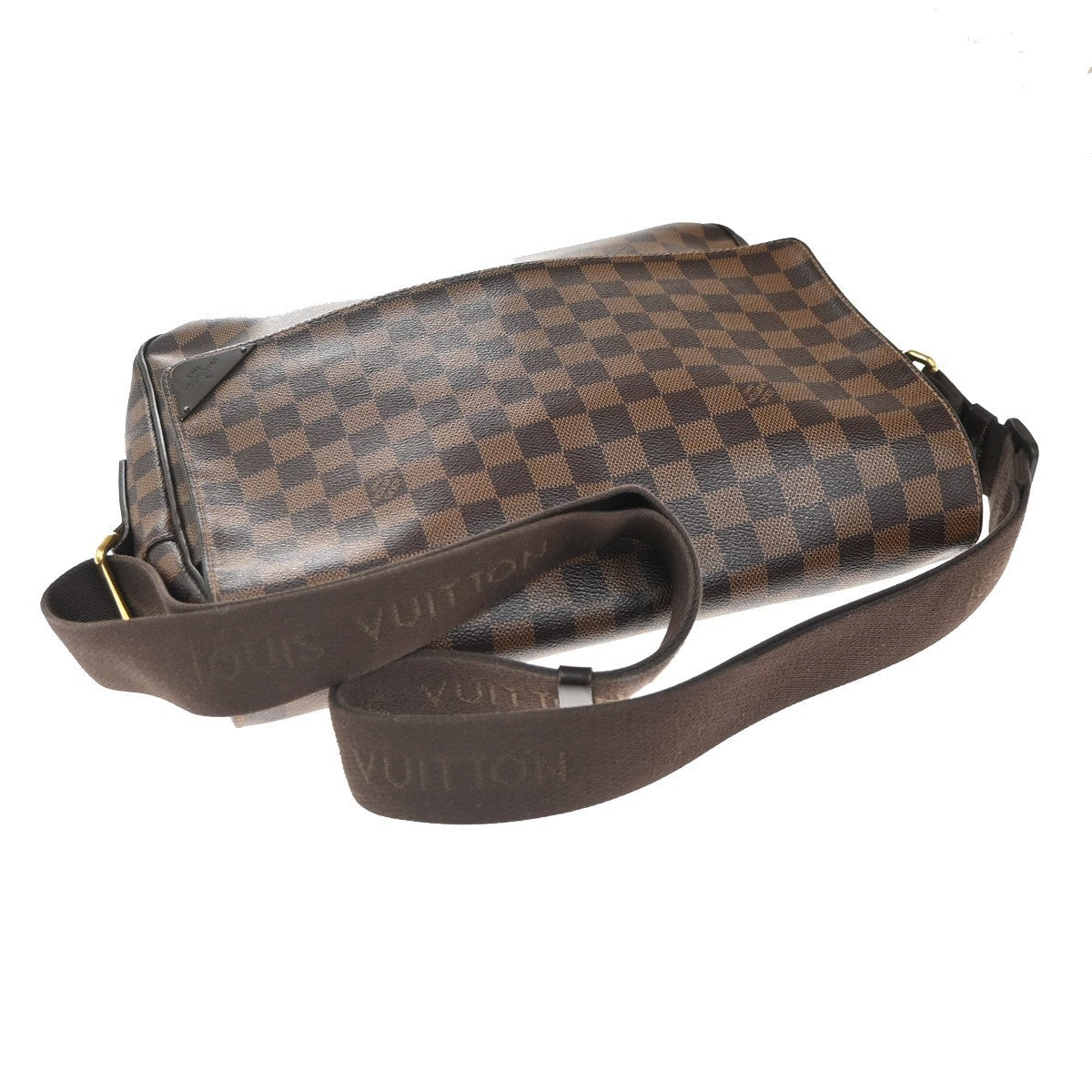 Louis Vuitton Shelton Messenger Bag Damier, BROWN, CANVAS, Shoulder bag