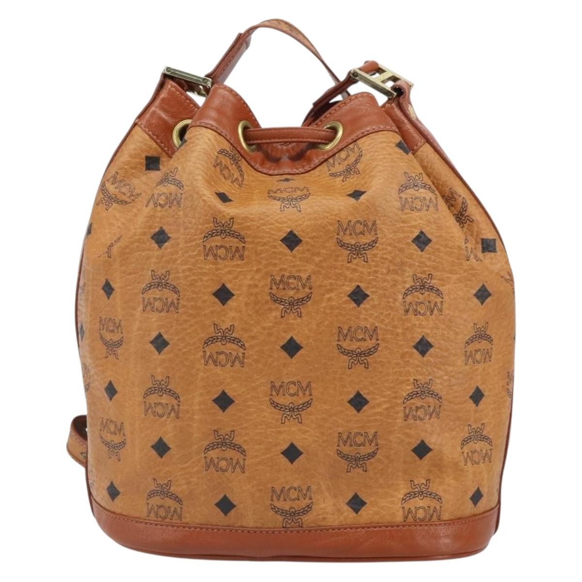 MCM Visetos Shoulder bag PVC, Brown, PVC, Shoulder Bag