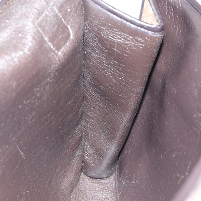 Christian Dior Vintage Trotter Flap Shoulder Bag Canvas, BROWN, CANVAS, Shoulder bag