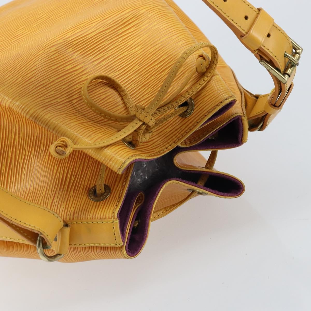 Louis Vuitton Petit Noe Handbag Epi Leather, Yellow, Leather, Shoulder Bag