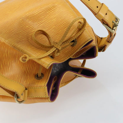 Louis Vuitton Petit Noe Handbag Epi Leather, Yellow, Leather, Shoulder Bag