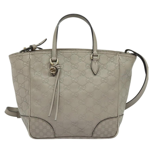 Gucci Bree Tote Guccissima Leather, GRAY, LEATHER, Tote bag