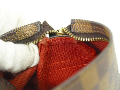 Louis Vuitton Trousse Make Up Bag Damier Canvas, BROWN, CANVAS, Clutche & pouche