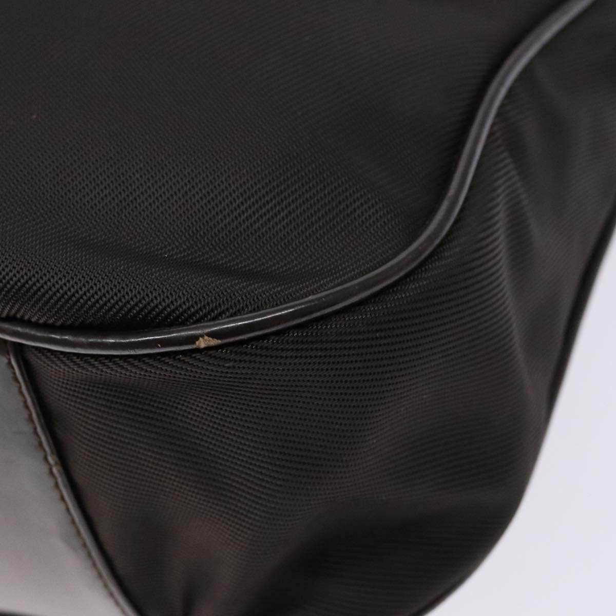 Gucci Vintage Bamboo Shoulder Bag Nylon, BROWN, NYLON, Shoulder bag