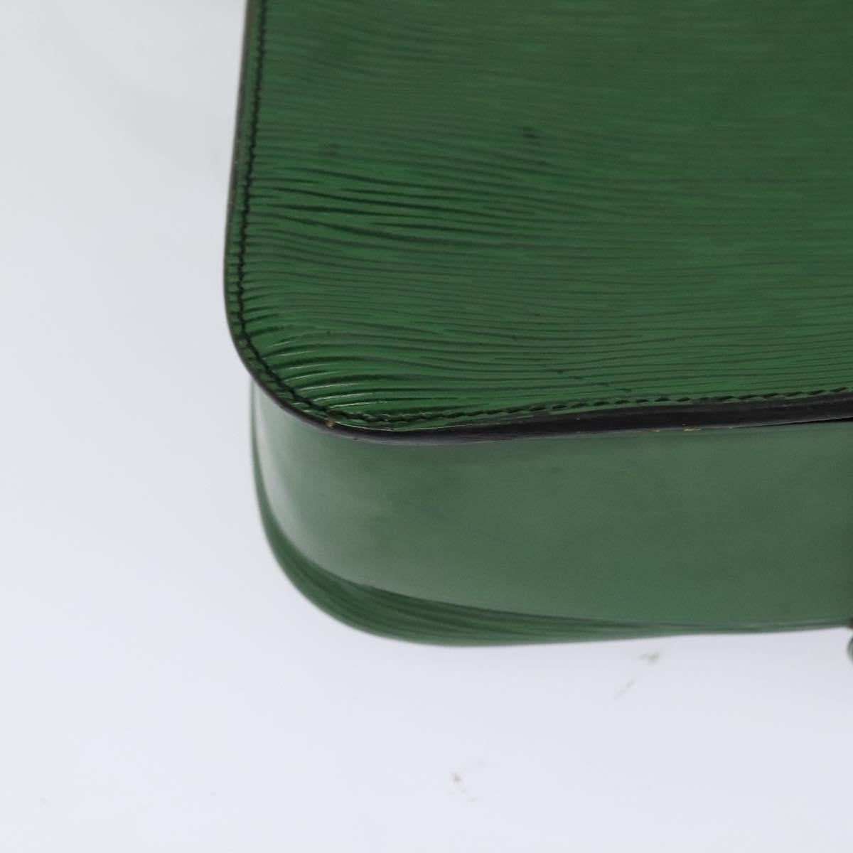 Louis Vuitton Cartouchiere Handbag Epi Leather, Green, Leather, Shoulder Bag