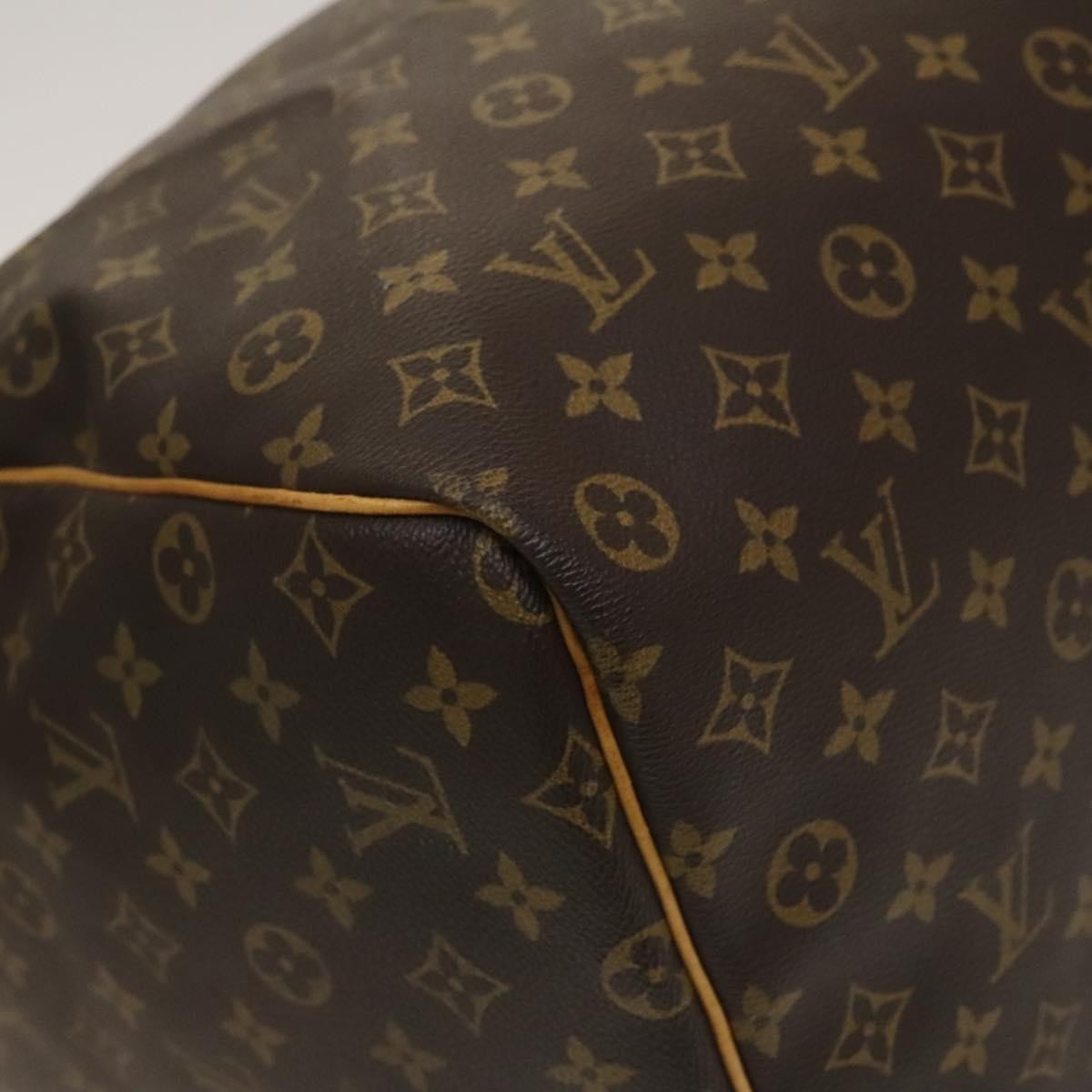 Louis Vuitton Keepall Bag Monogram Canvas, BROWN, CANVAS, Travel bag