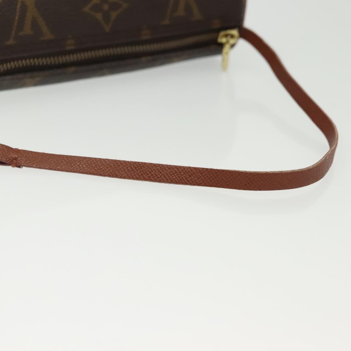 Louis Vuitton Papillon Pochette Monogram Canvas, BROWN, CANVAS, Handbag