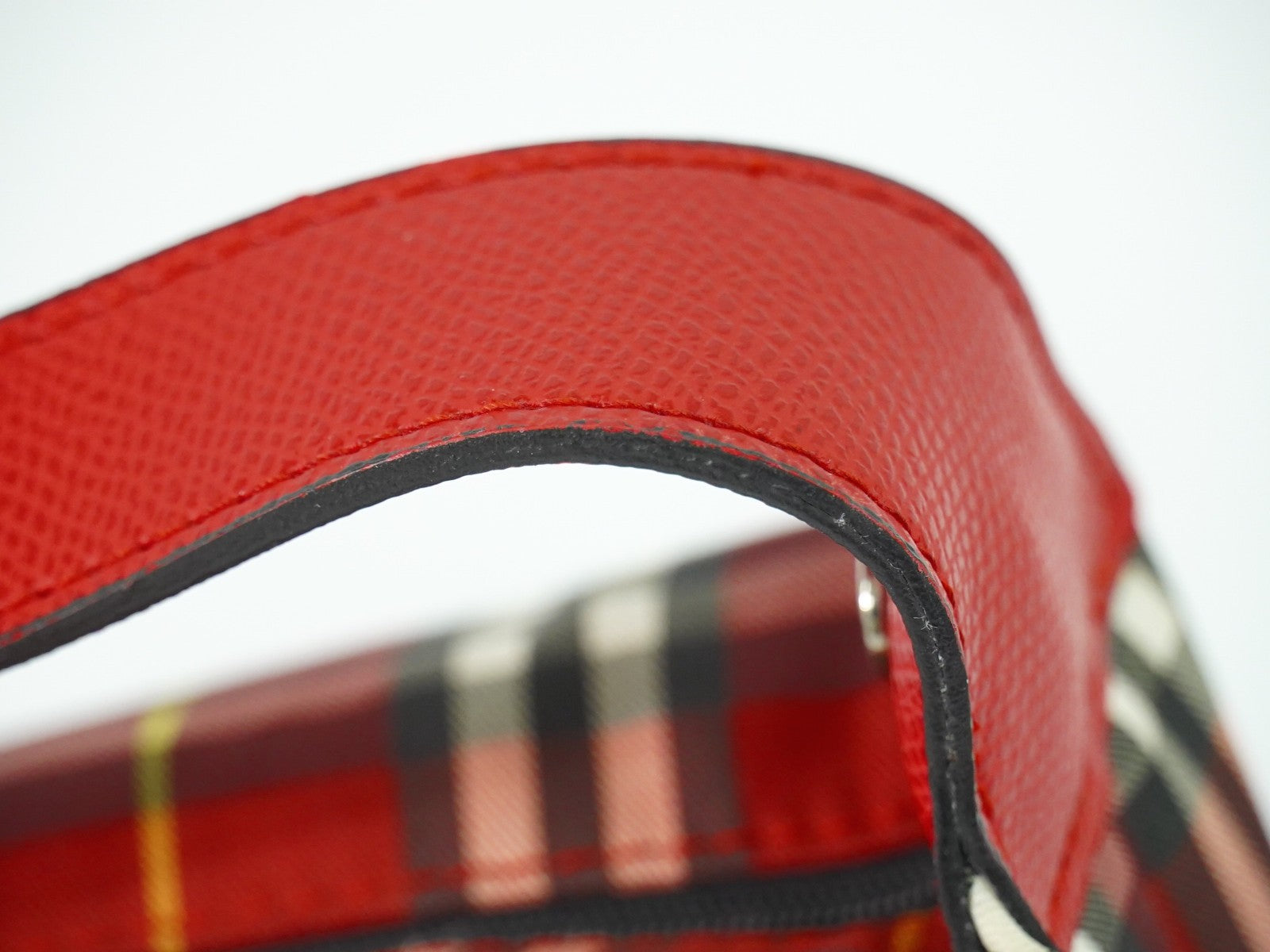 Burberry Nova Check Handbag Nova Check Canvas, RED, CANVAS, Clutche & pouche
