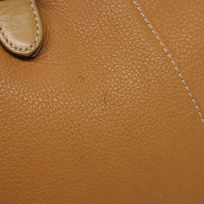 Burberry Handle Tote Leather, BEIGE, LEATHER, Tote bag