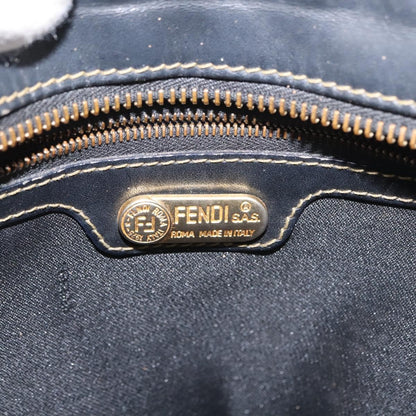 Fendi Pequin Shoulder Bag Canvas, BROWN, PVC, Shoulder bag