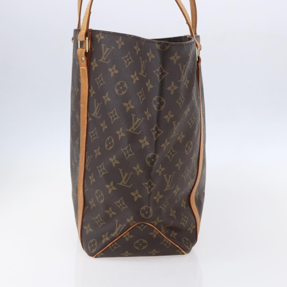 Louis Vuitton Shopping Sac Handbag Monogram Canvas, BROWN, CANVAS, Tote bag
