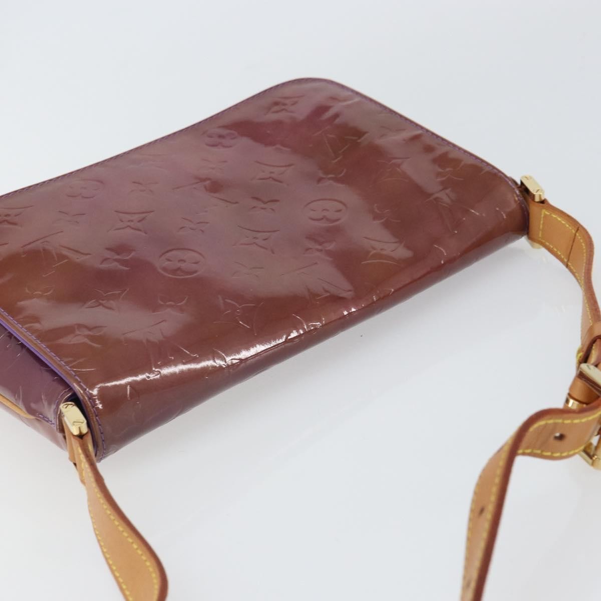 Louis Vuitton Thompson Street Handbag Monogram Vernis, PURPLE, PATENT_LEATHER, Shoulder bag