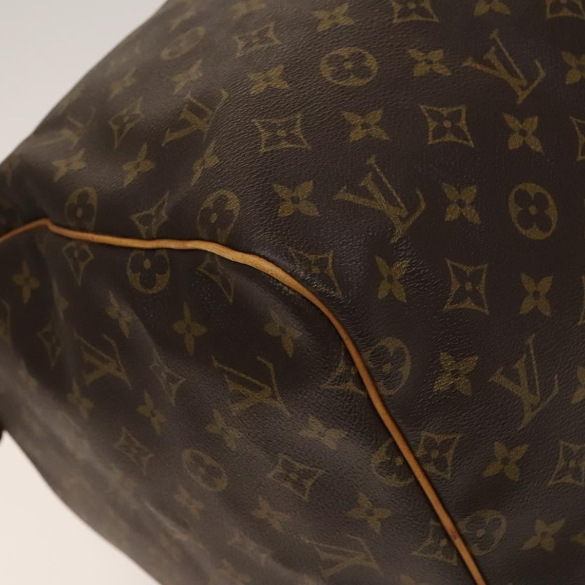 Louis Vuitton Keepall Bag Monogram Canvas, BROWN, CANVAS, Travel bag