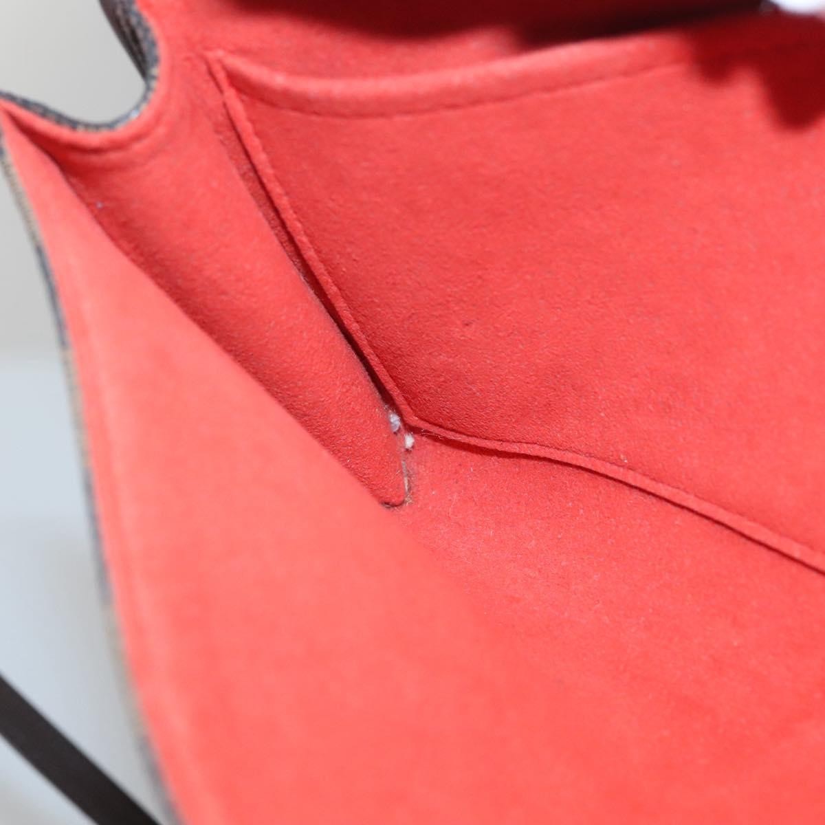 Louis Vuitton Twin Handbag Damier, BROWN, CANVAS, Handbag