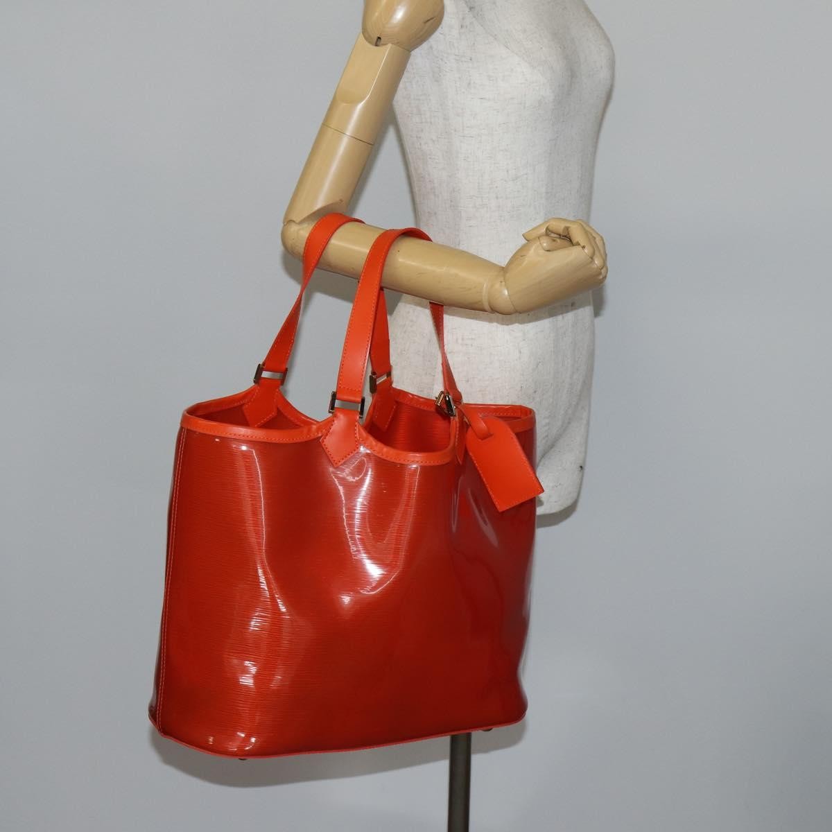 Louis Vuitton Plage Lagoon Bay Handbag Vinyl Epi Leather, ORANGE, LEATHER, Tote bag